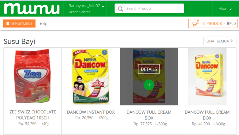 beli makanan anak
