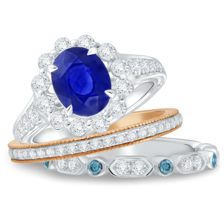 Cincin Berlian Wanita Tampilan Elegan